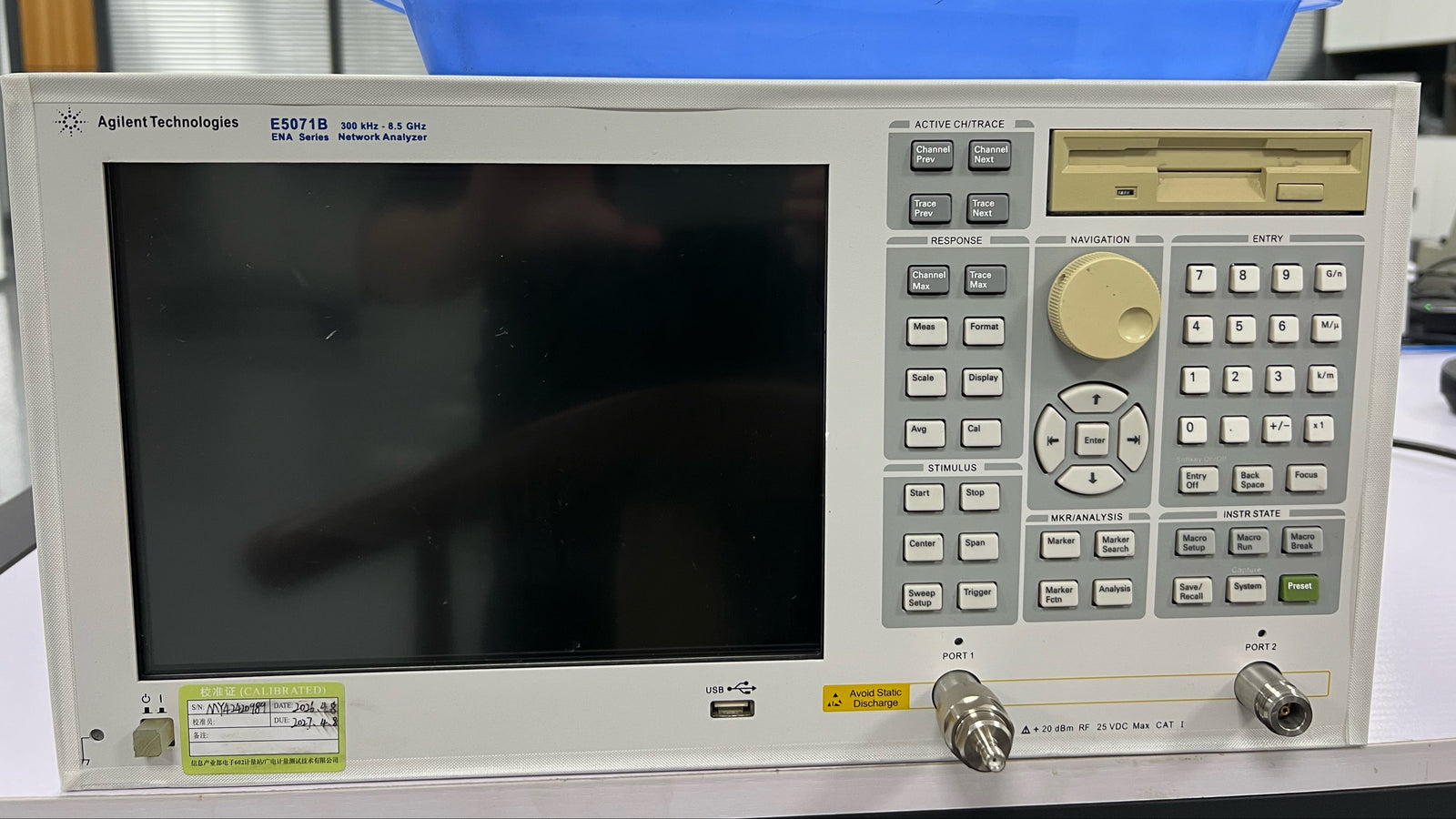 RF network analyzer used for antenna testing