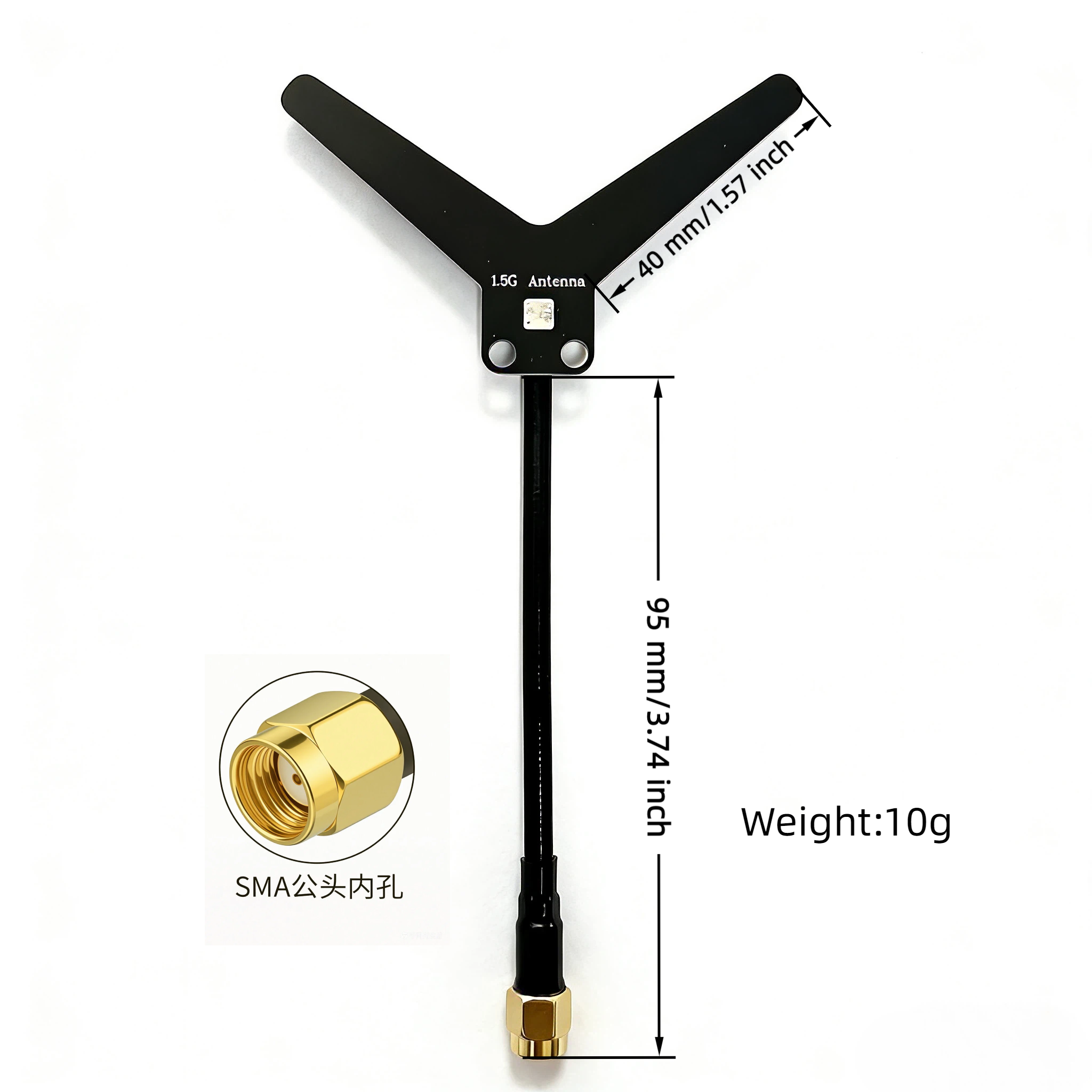 Antenna Factory 1.5GHz Y-Type FPV Antenna | High-Gain Long-Range Video Transmission | SMA Male