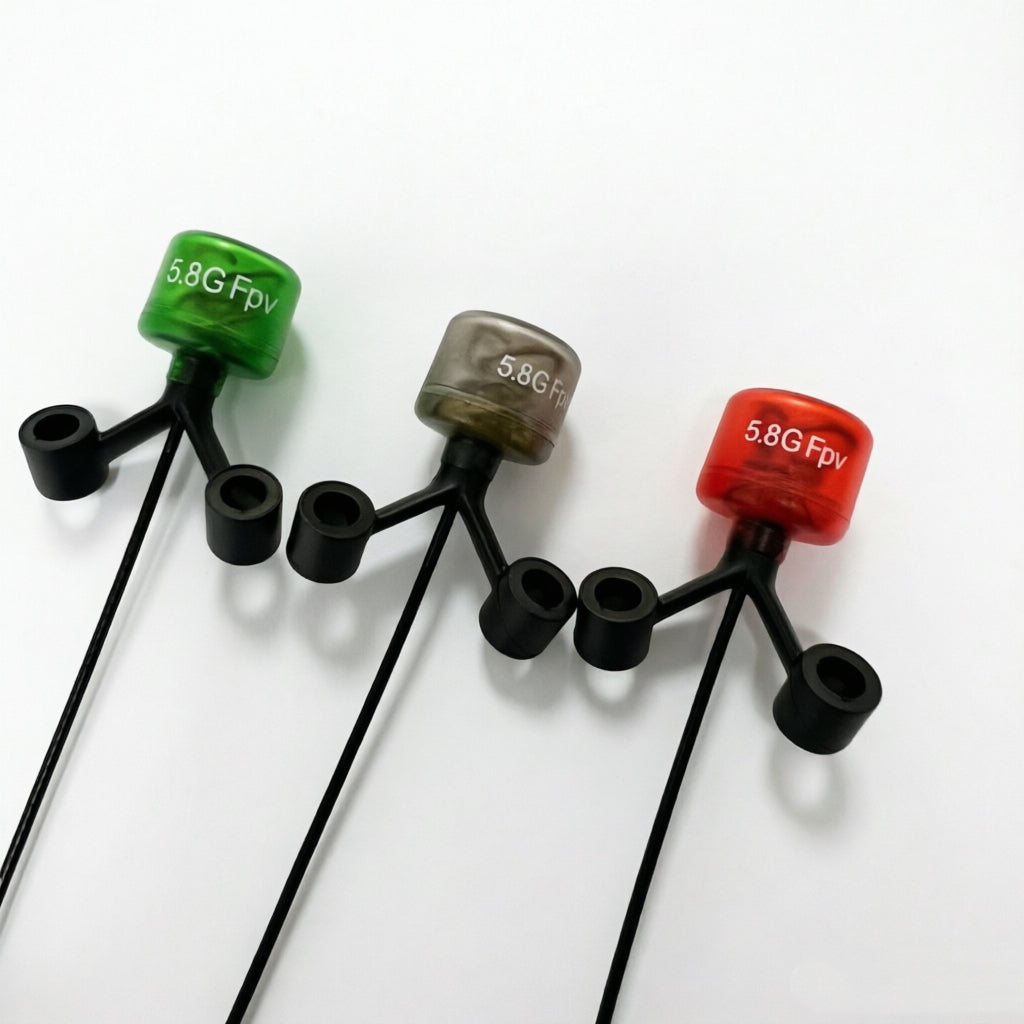 Antenna Factory 5.8GHz FPV Cherry Antenna | Skew-Planar Cloverleaf | 3 Colors | MMCX 90°
