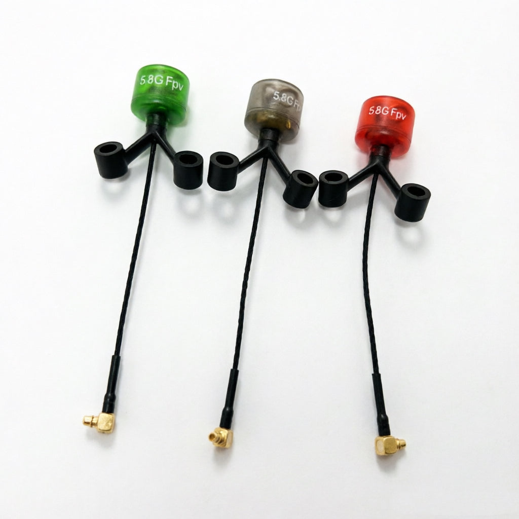 Antenna Factory 5.8GHz FPV Cherry Antenna | Skew-Planar Cloverleaf | 3 Colors | MMCX 90°