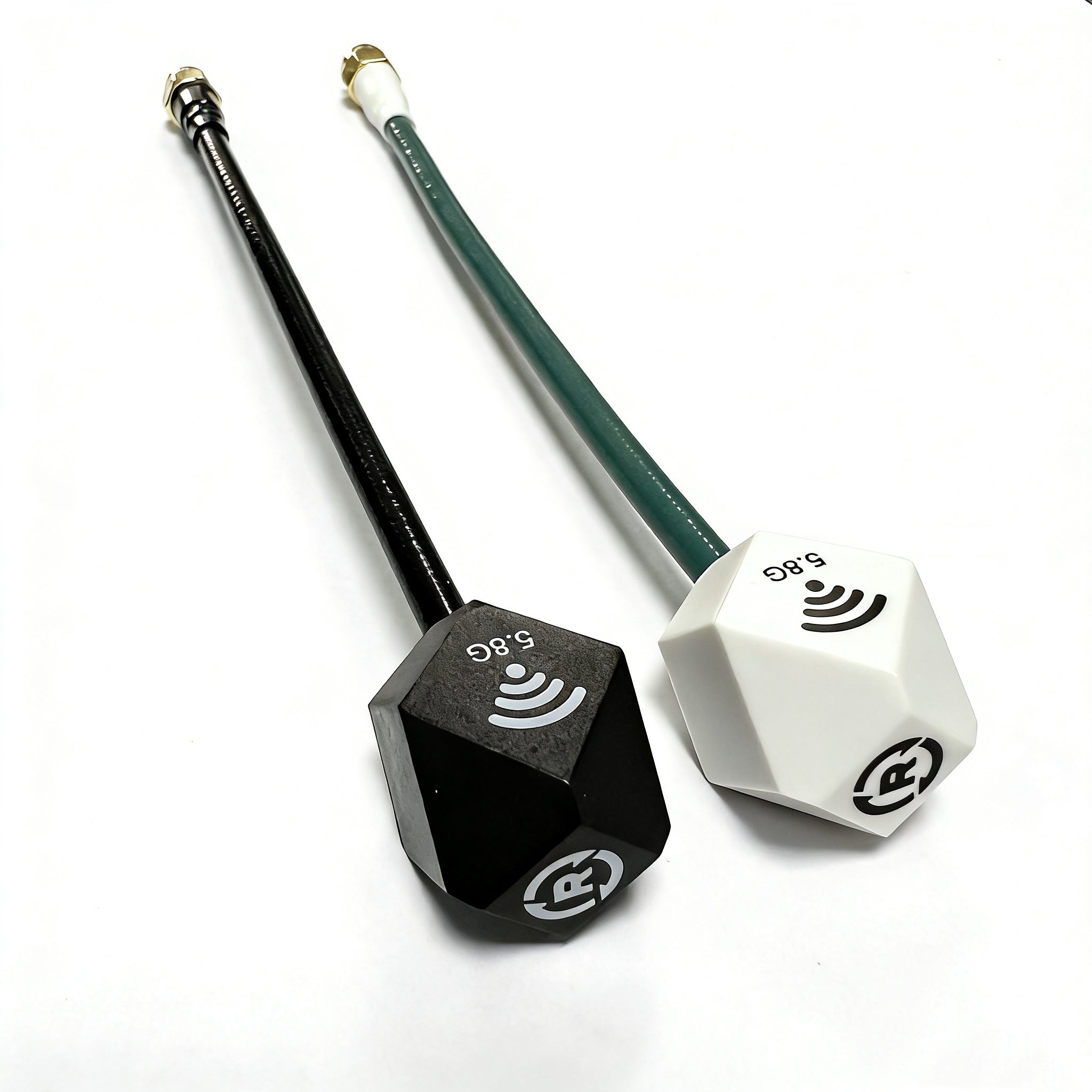 Antenna Factory 5.8GHz RHCP Hexagon FPV Antenna | Black & White | SMA Male