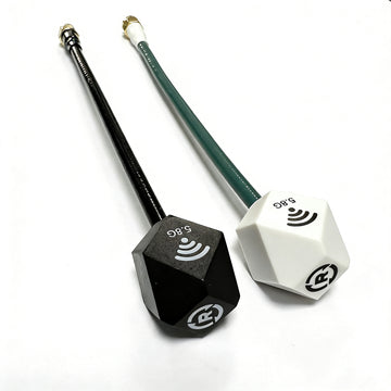 Antenna Factory 5.8GHz RHCP Hexagon FPV Antenna | Black & White | SMA Male