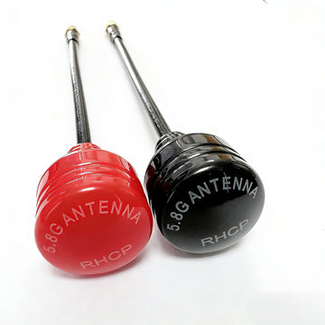Antenna Factory 5.8GHz RHCP Large Dome FPV Antenna | Red & Black | SMA Male